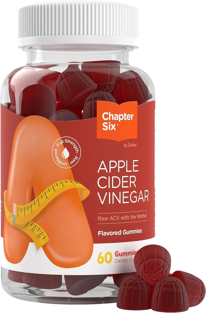 Zahler Chapter Six Apple Cider Vincious Gummies, Apple, 60 Gummies