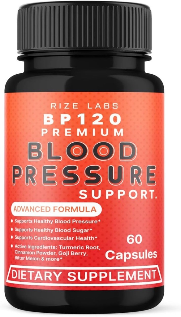 rize laboratorier BP120 Premium Kosttilskud, BP120 Premium Tablets Understøtter inflation, BP120 Premium Strongthen Support Pills, BP120 Premium Maksimal Styrke Anmeldelser (60 kapsler)