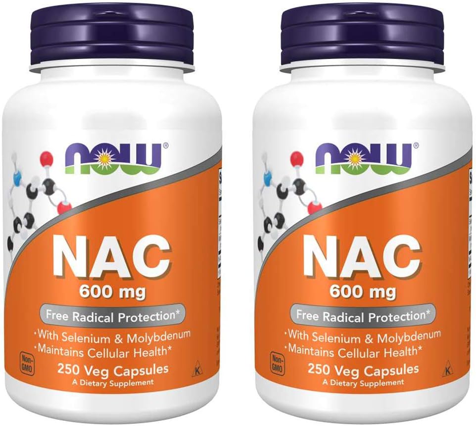 Nu fødevarer Nac- Acetyl Cysteine 600mg, 250 Vcaps (500 (250X2))