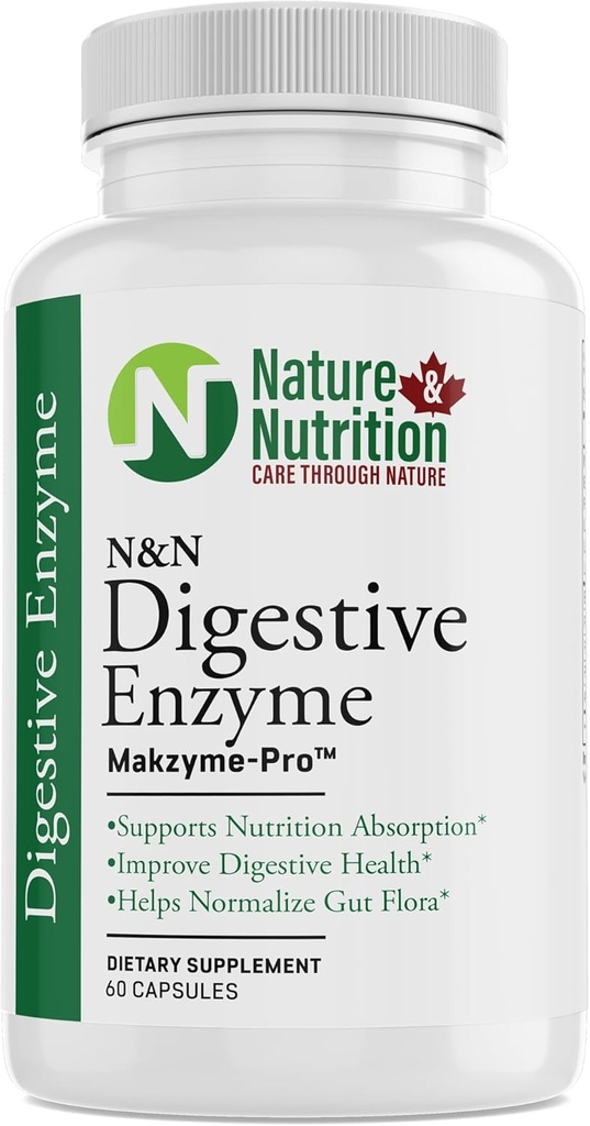 Natur & Nutrition DIGETIVE ENZYME, MAKZYME- PRO TM, 60 Greve (pakke med 1)