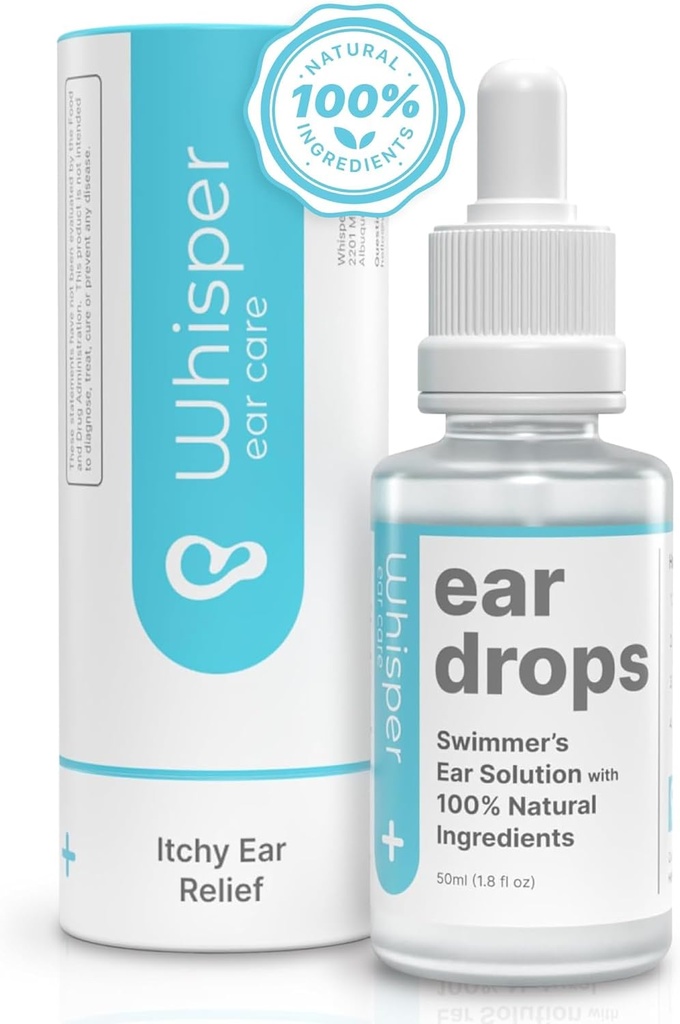 Whisper Øre Dryp • 124; 2oz • 124; USA • 124; Alle naturlige svømmere • Øre Drypper til voksne med Itchy • Øre • 124; Svømmer • Øre Dryp • Combat • Svømmere • Øre med syresyre • Øre Dryp •