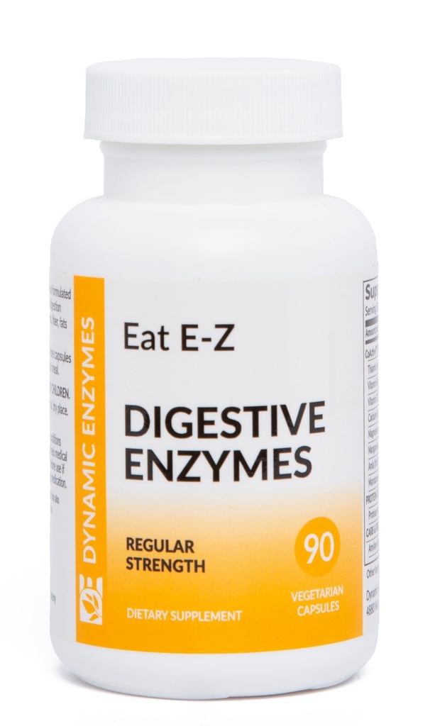 Spis E- Z fordøjelsesenzymer (90 Greve) for Gut Health; Anti- Bloating; fordøjelsesenzymer for immunforsvar