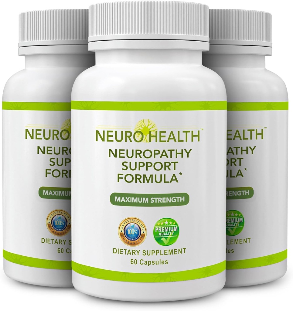 Nervestøtteformel for neuropati - din nerve frelser supplement med B vitaminer og alpha liposyre - hurtig absorption for nerveforstyrrelser Relief - 180 kapsler