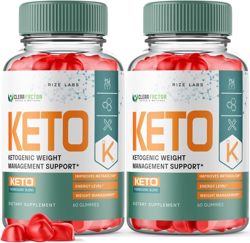(2 Pack) Clear Factor Keto ACV Gummies - Clear Factor for Advanced Weight Loss, Keto + ACV Gummy, Clear Factor Maximum Strength Supplement, ClearFactor Gummies Anmeldelser (120 Gummies)
