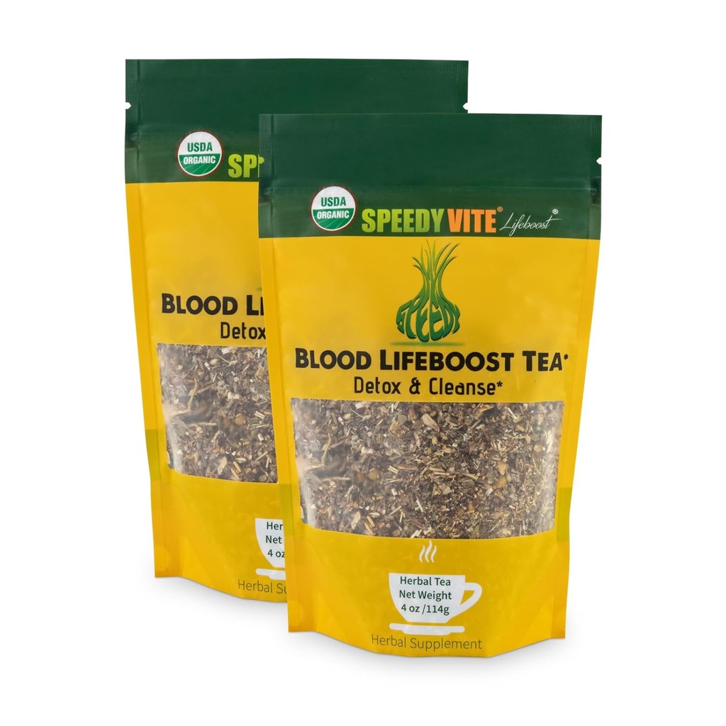 Blood Cleansing LifeBoost Tea Organic -Cleanses & støtter naturlig fjernelse af overskydende affaldskemikalier fra Blood Stream Echinacea Kamille.. Urtetillæg