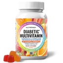 Premium Multivitamin Chewable Gummies for kvinder & mænd - Sugar- Free & Gluten Free Supplement Vitaminer - Calcium Magnesium Zink Mangan Thiamin Biotin...