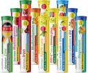 T & D Tysk Vitamin, Minerals - 240 Vegansk / Vegetarisk Drik Effervescent tabletter - Blandede frugt flavor Box - Made in Germany