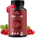 Blood Circulation Supplement, 120 Kapsler, Supports Leg Vein, Heart, Fartøjer og Cardiovaskulær Sundhed med Niacin, L- Arginin, Ginger, Cayenne Pepper, Hawthorn, Diosmin, Blood Flow Pills
