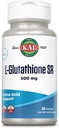 KAL L- Glutathione SR, Reduceret Glutathion tillæg, høj Absorption Antioxidant supplement, Lab Verified, 60- Day Garanti, 60 Servere, 60 VegCaps
