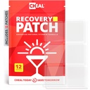 Party Recovery Patches - 12 Pack - Bounce tilbage efter en nat ud. B Complex Formel for bedre morgener - 100% Natural. Gennemsigtig & vandtæt - Party Essential - Brug før druk