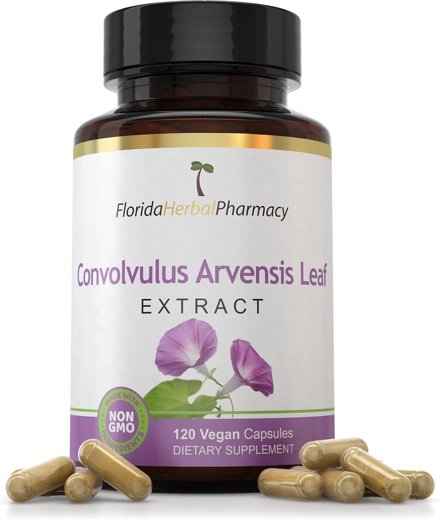 Florida Herbal Pharmacy, Convolvulus Arvensis Leaf Extract Supplement kapsler 10: 1 (120 kapsler) 500 mg per kapsel, 1000 mg Servering