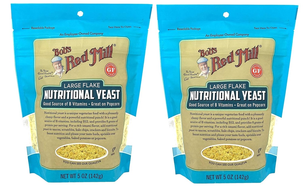 Bob 's Red Mill Large Flake Nutritional Gær 5 Ounce (Pack of 2) Vegan Parm Ost Erstatning