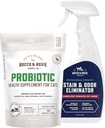 Rocco & Roxie Kat Probiotiske Kosttilskud & Stain & Odor Eliminator Bundle