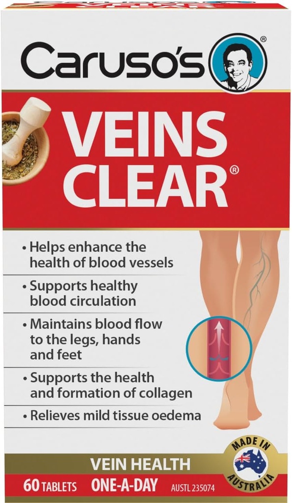 Carusos Veins Clear 60 tabletter