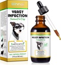 Gær infektion Behandling for hunde, Hund Øre infektion Behandling Hund Gær infektion Behandling for Itchy Hund Hud Relief, Hund Allergi Relief, Hund Øre infektion - 2 Fl Oz / 60ml