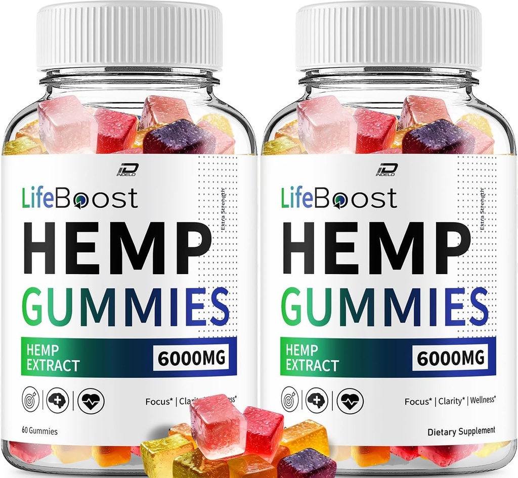 Life Boost Hamp Gummies - med Hamp Seed Extract LifeBoost Hamp Gummies Tinnitus Herbal Support, Sundhed og Wellness Support, All Natural Life Boost Hamp Gummies (2 Pack - 120 Gummies)