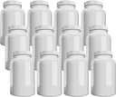 Virksomhed (12 Pack) White Pill Flaske med låg, opbevaring, Plastic Pill Container, 150cc Kapacitet