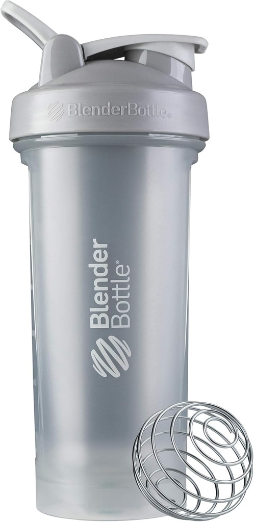 BlenderFlaske Classic V2 Shaker Flaske Perfekt til Protein Shakes og Pre Workout, 28-Ounce, Pebble Grey