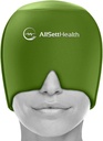 Migraine Relief Cap Ice Head Wrap Headache and Migraine Hat | Headache Relief with Hot/Cold Gel Head Ice Pack with Face and Eye Headache Mask Compress - Green