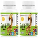 Verem Calcium til børn med D3- vitamin (VIT d), Magnesium, Zinktilskud, C-vitamin, L- lysin Multivitamin til børn Stærk Bones, Immunitet, Vækst & Udvikling - 120 tabletter (pakning med 4)
