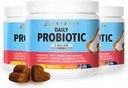 Probiotika til hunde - 6 Strops med Prebiotika - Understøtter fordøjelses- og immunsystem - Relief for Diarré, Bad Breath, Allergier, Gas, Forstoppelse, Hot Spots - Made in USA - 360 Chews
