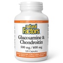Naturlige faktorer, Glucosamin & Chondroitin, understøtter sunde fællesskaber og forbindelsesvæv, 120 kapsler