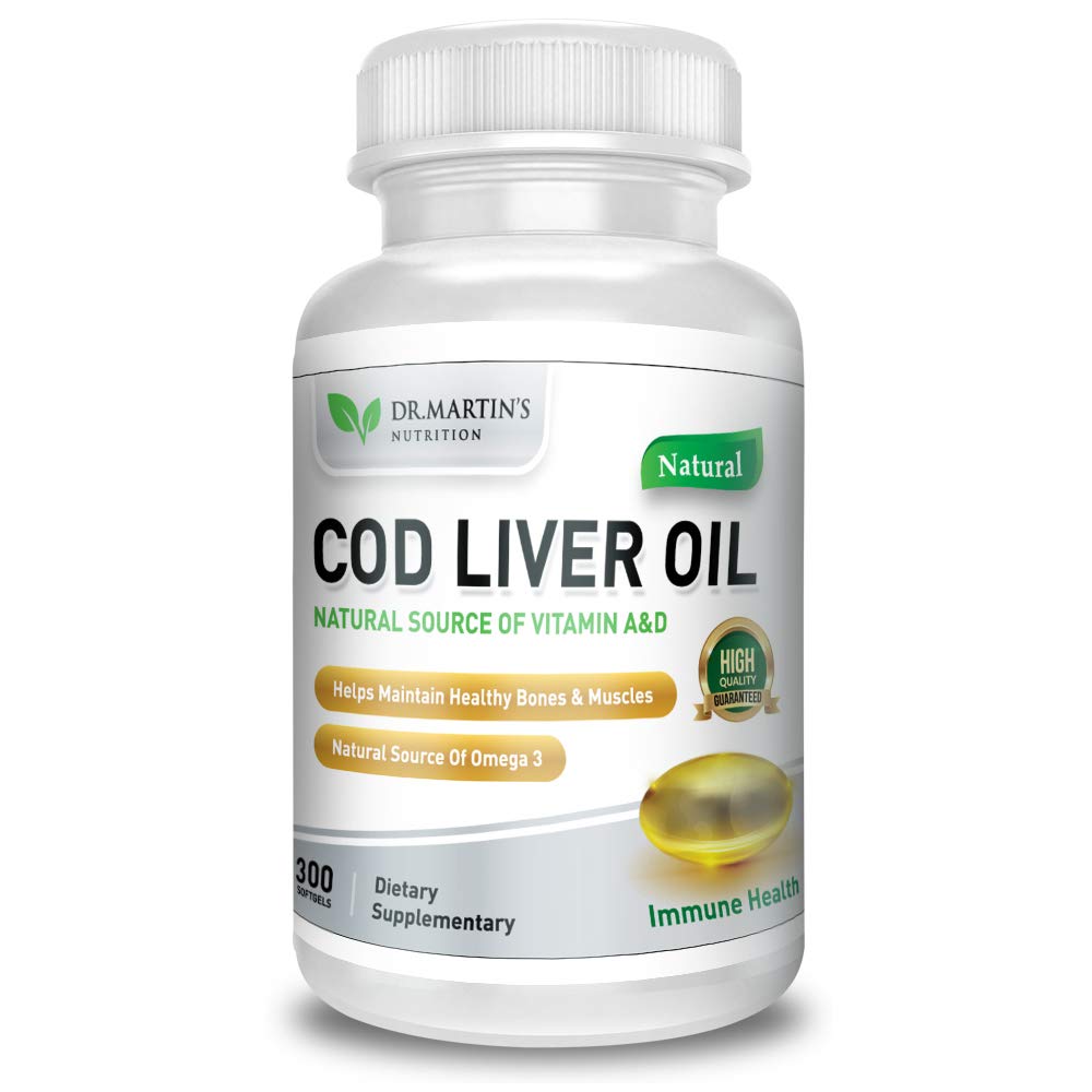 COD Lever Olie 124; 300 Softgels Beeg 124; Natural Source of Omega 3 Fedtsyre- 124; Triple Strength Б124; Bedste immunforsvar, sunde knogler & Muskelkost Supplement