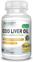 COD Lever Olie 124; 300 Softgels Beeg 124; Natural Source of Omega 3 Fedtsyre- 124; Triple Strength Б124; Bedste immunforsvar, sunde knogler & Muskelkost Supplement