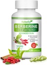 Berberine Supplement 1200mg -Natural Plant- baseret med Berberine HCL, kanel, Bittermelon, Gymnema (120 kapsler)