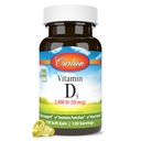 Carlson - D3- vitamin, 2000 IE (50 mcg), immunforsvar, knoglerelateret sygdom, muskelsundhed, cholecalciferol, D- vitamintilskud, D3- vitamin Soft Gels, 120 Softgels