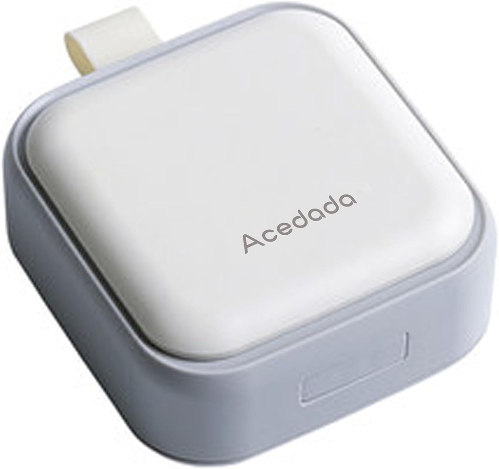 Lille Pill Case, Cute Pill Box - Acedada Rejser Daily Pill Organizer, Bærbar Pretty Pill Container til Purse Pocket, Compact Medicine Holder til Vitaminer, Fiskeolier, Kosttilskud, Hvid