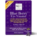 NY NORDIC Blue Berry Eye Vitamin Lutein tillæg med zink, understøtter makulær pigmentering, Eye & Vision funktion, 120 tabletter (pakke med 1)