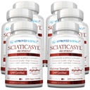 Godkendt videnskab Sciaticasyl - Optimal Sciatic Nerve Support - B Vitaminer, Magnesium, Alpha- Lipoic Acid, BioPerine - Vegan - 360 Kapsler