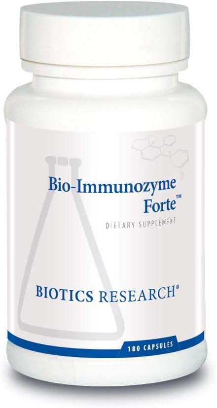 Bioetik Forskning Bio Immunozyme Forte Multivitamin, Echinacea, Cayenne Pepper, Lactobacillus acidophilus, Botanicals, Probiotika, Aminosyrer, Organs / Glandulars for immunsystemet Sundhed 180 Kapsler