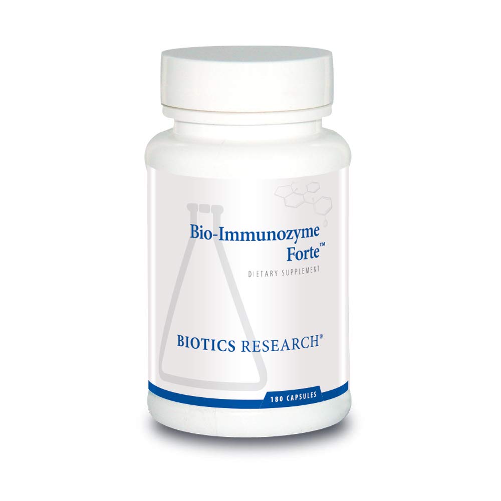 Bioetik Forskning Bio Immunozyme Forte Multivitamin, Echinacea, Cayenne Pepper, Lactobacillus acidophilus, Botanicals, Probiotika, Aminosyrer, Organs / Glandulars for immunsystemet Sundhed 180 Kapsler