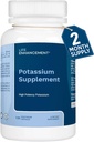 Life Enhancement High Absorption Kalium supplement til muskel, hjerne & ben sundhed - ingen tilsætningsstoffer høj potens Elemental Kalium supplement, Lavet i USA (120 kapsler - 60 Servere)