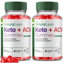 rize labs (Pack of 2 SimplyLean Keto + ACV Gummies for Advanced Weight Loss, SimplyLean Supplement for Maximum Strength Gomitas, Advanced Formel Review (120 Gummies)