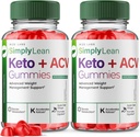 rize labs (Pack of 2 SimplyLean Keto + ACV Gummies for Advanced Weight Loss, SimplyLean Supplement for Maximum Strength Gomitas, Advanced Formula Review (120 Gummies)