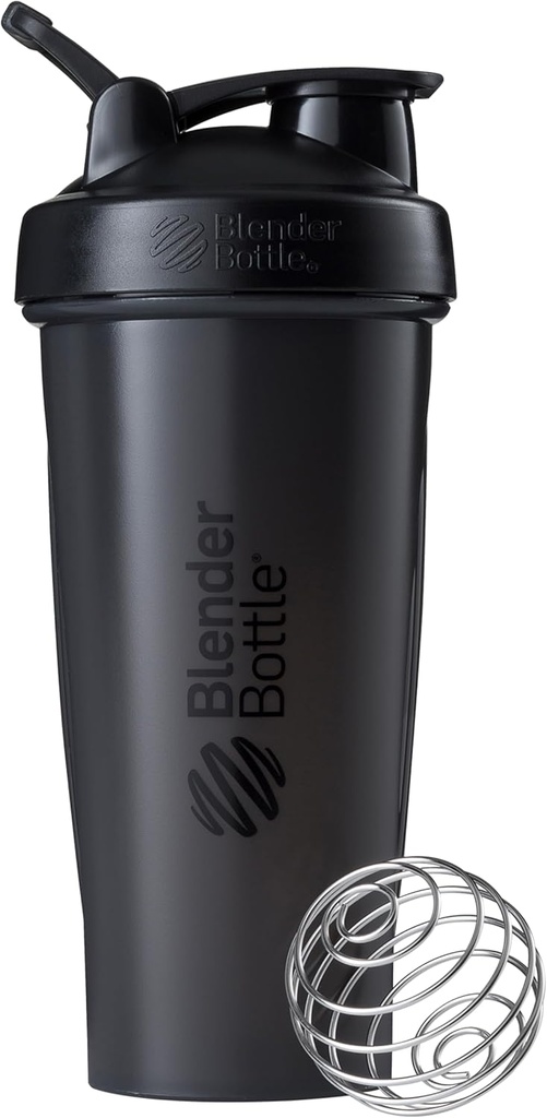 BlenderBottle Classic Shaker Flaske Perfekt til Protein Shakes og Pre Workout, 28-Ounce, Sort