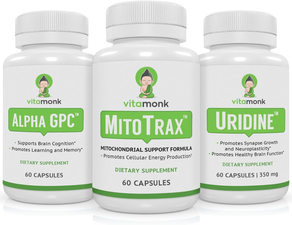 Mitokondriel Support Parred with Alpha GPC and Uridin - Cellular Vitality & Cognitive Performance