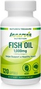 Fish Oil 1000mg - Heart, Brain & Eye Support med Omega-3 EPA & DHA, 120 Softgels, Non- GROMLE 124; Innervis Nutrition