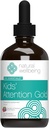 Naturlige Wellbeing Kids 'Opmærksomhed Guld - Naturlig støtte til fokus og koncentration med Rhodiola - blandet berry & hindbær flavor - 4 oz (118 ml)