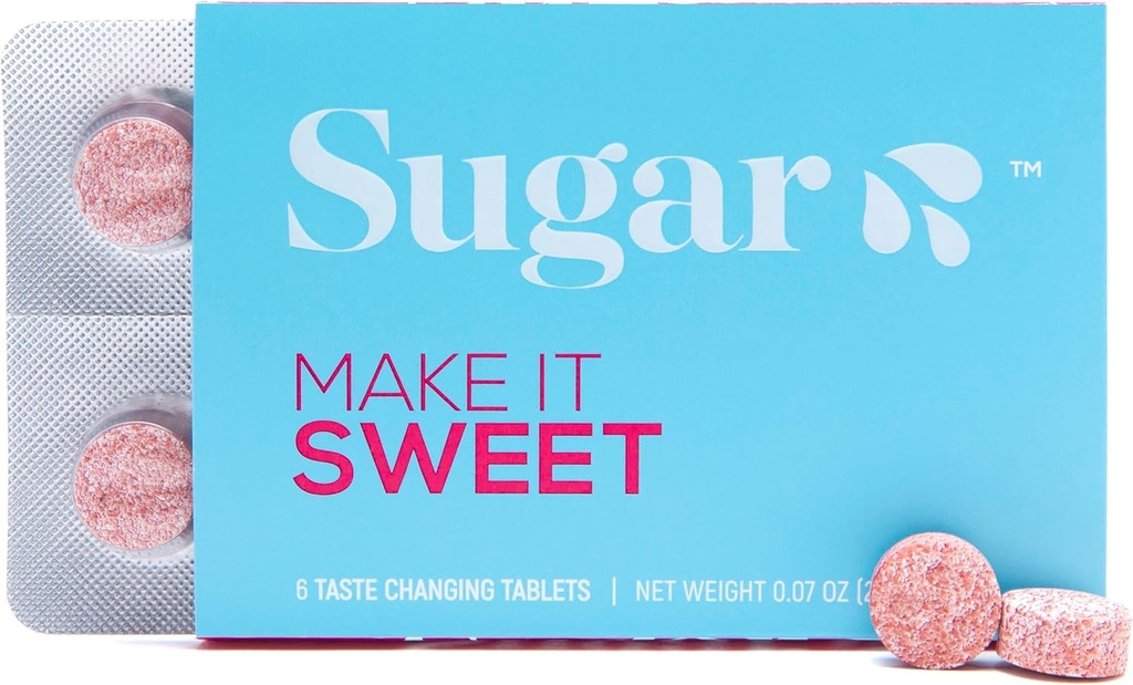 SUGAR SPLASH Smag skiftende tabletter • 124; Smag skiftende tabletter • 124; Smag Udløsning tabletter, der gør alt sødt... (1 pakke)