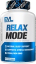 Evolution Nutrition relaxMode - Natural Sleep Support - med L- Theanine, Valerian Root Extract & Mere - Vegan & Non- GMO - Kosttilskud - 45 Servere - 45 Veggie kapsler