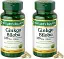 Nature 's Bounty Ginkgo Biloba Standardized Extract 120 mg, Herbal Flasker, Capsule, 100 Greve, Pack of 2
