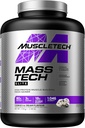 Mass Gainer Protein Powder MuscleTech Mass Gainer Whey Protein Powder + Muscle Builder Protein Powder Creatin Kosttilskud Cookies og Cream, 7 lbs (Pakke May Vary)