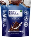 Om tid Keto Shake Chocolate Coconut med bovin collagen protein + MCT fra kokosnødder MC124; 11g Protein, 19g fedt, 5g Net Carbs MC124; Gluten- Free, Non-GMO, 12 Servere