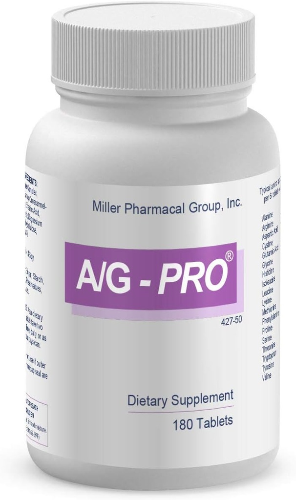 Miller Pharmacal A / G Pro Tablets, 180 Count