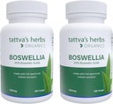 Tattva 's Herbs Boswellia Serrata Supplement, Boswellia Extract Kapsler, Fælles Support, CO2 Extract, Boswellia Complex Powder, 2- Pack, 240 Greve, 500 mg - 25 År Premium Service