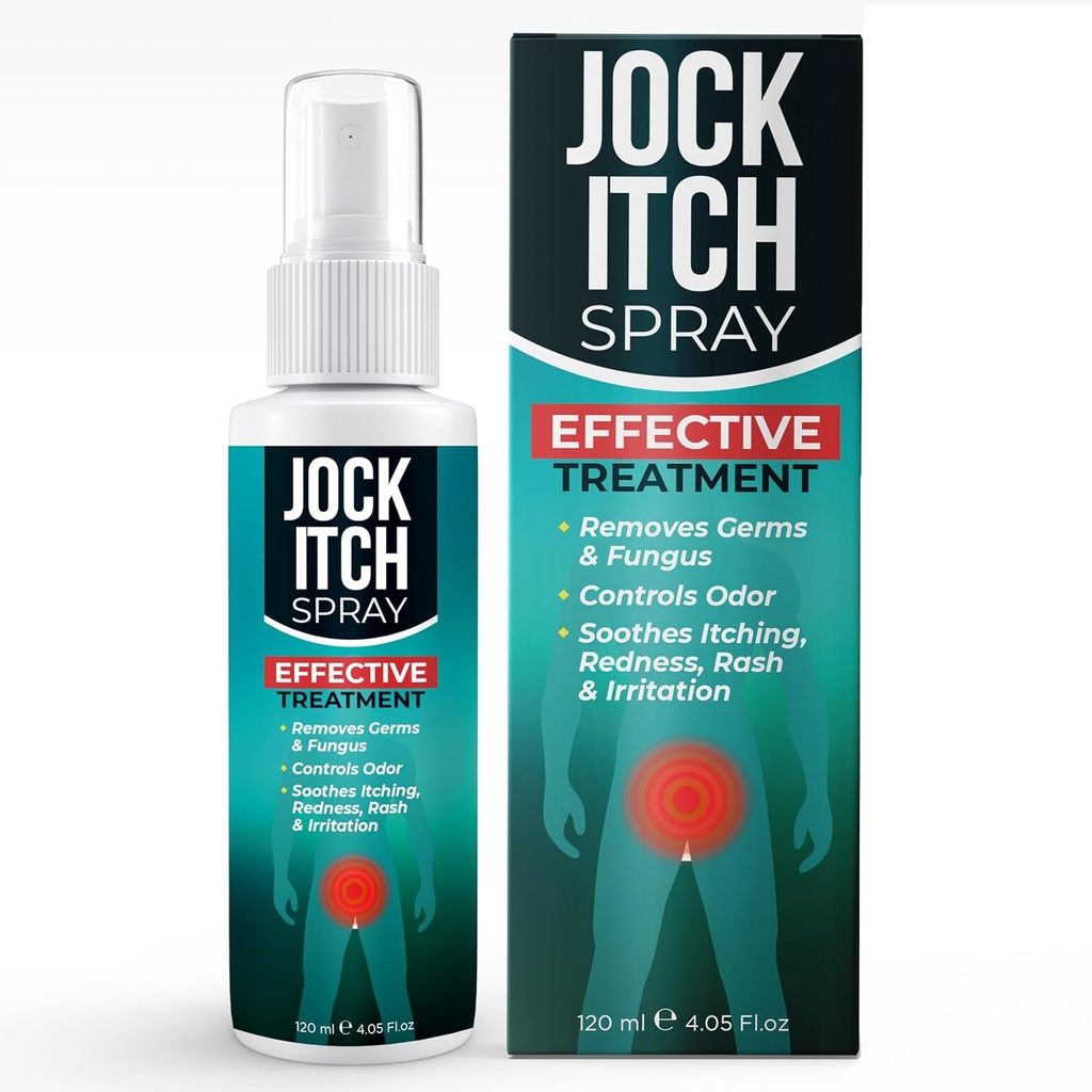 Jock Itch Sprøjtespray 124; Antifungal Sprøjtespray til Jock Itch